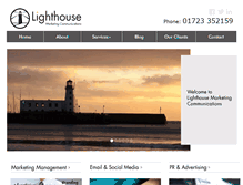 Tablet Screenshot of lighthouseprandmedia.co.uk
